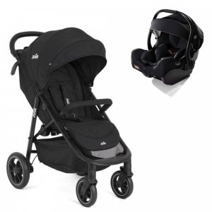 Poussette duo litetrax shale + siège auto i-jemini eclipse noir Joie