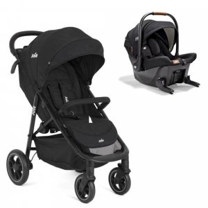 Poussette duo litetrax shale + siège auto sprint eclipse noir Joie