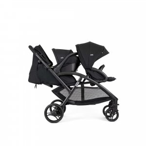 Poussette duo evalite double + siège auto i-snug 2 shale noir Joie