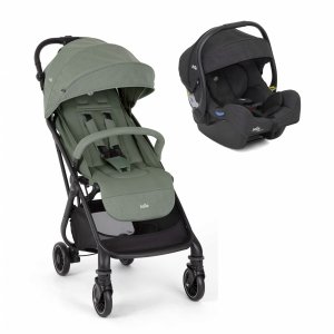 Poussette duo tourist laurel vert + siège auto i-gemm 3 shale noir Joie