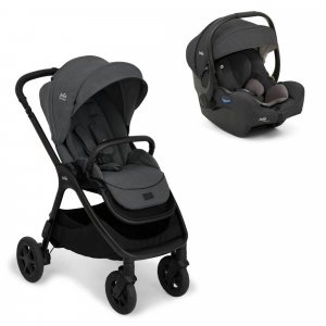 Poussette duo finiti signature ebony gris + siège auto i-gemm 3 shale noir Joie
