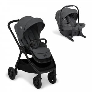 Poussette duo finiti signature + siège auto sprint ebony gris Joie