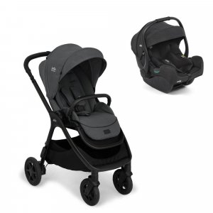 Poussette duo finiti ebony + siège auto i-gemm 3 raven Joie