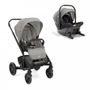Poussette duo chrome + siège auto sprint Joie