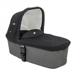 Poussette duo chrome + nacelle chrome shale noir Joie