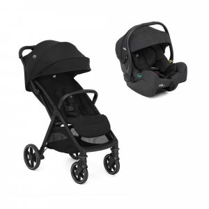 Poussette duo parcel lx signature eclipse + siège auto i-gemm 3 shale noir Joie