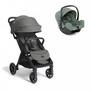 Poussette duo parcel lx signature evergreen + siège auto i-snug 2 laurel vert Joie