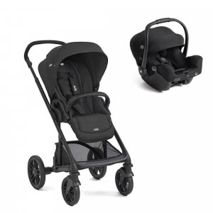 Poussette duo chrome 2 raven + siège auto i-starter eclipse Joie