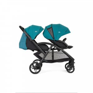Poussette duo evalite double capri + siège auto i-snug 2 raven Joie