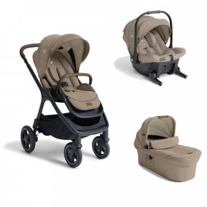 Poussette trio finiti signature + siège auto sprint + nacelle ramble xl sandstone beige Joie