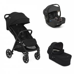 Poussette trio parcel lx signature eclipse + siège auto i-gemm 3 shale + nacelle ramble xl eclipse noir Joie