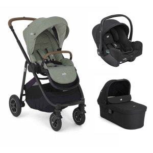 Poussette trio versatrax laurel + siège auto i-snug 2 raven + nacelle ramble xl raven Joie