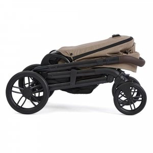 Poussette trio chrome 2 + siège auto sprint sandstone + nacelle chrome 2 cashew Joie