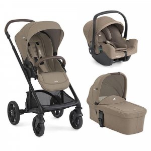 Poussette trio chrome 2 + siège auto i-snug 2 + nacelle chrome 2 cashew Joie