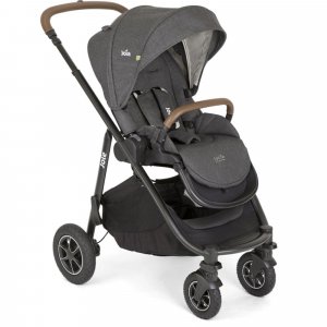 Poussette trio versatrax + siège auto i-snug 2 + nacelle ramble xl shell gray gris Joie