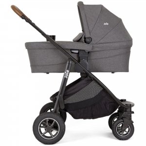 Poussette trio versatrax + siège auto i-snug 2 + nacelle ramble xl shell gray gris Joie