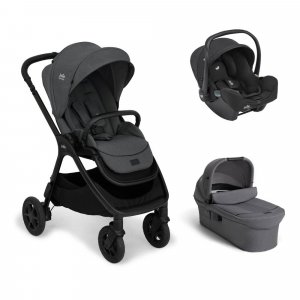Poussette trio finiti signature + siège auto i-snug 2 raven + nacelle ramble signature xl ebony Joie