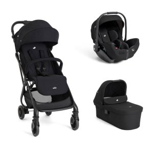Poussette trio tourist + siège auto i-level pro eclipse + nacelle ramble xl raven Joie