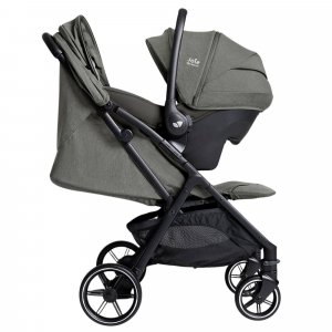 Poussette trio parcel lx signature evergreen + siège auto i-starter eclipse + nacelle ramble shale Joie