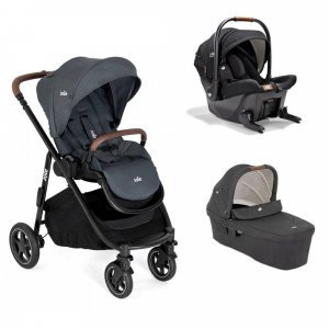 Poussette trio versatrax + siège auto sprint + nacelle ramble xl Joie