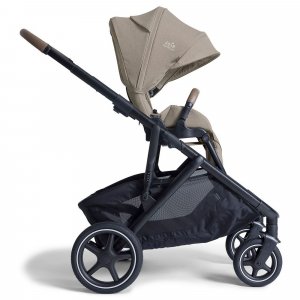 Poussette trio versiti sandstone beige + siège auto i-snug 2 shale noir + nacelle ramble xl sandstone beige Joie