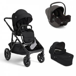 Poussette trio versiti eclipse + siège auto i-snug 2 shale + nacelle ramble xl eclipse noir Joie