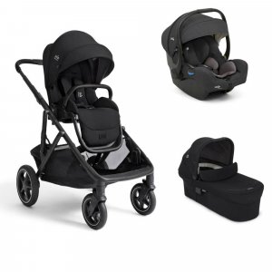 Poussette trio versiti eclipse noir + siège auto i-gemm 3 shale noir + nacelle ramble xl eclipse noir Joie