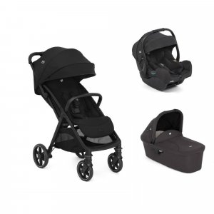Poussette trio parcel lx signature eclipse + siège auto i-gemm 3 raven + nacelle ramble shale Joie