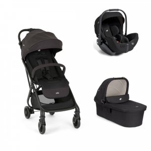 Poussette trio tourist + siège auto i-level pro eclipse + nacelle ramble xl shale noir Joie