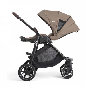 Poussette duo versatrax cashew + siège auto i-starter sandstone Joie