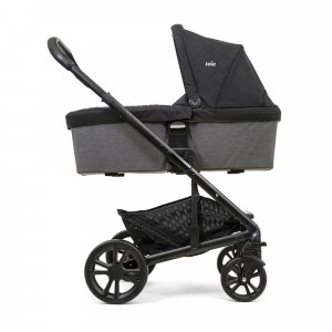 Poussette trio chrome shale + siège auto i-jemini eclipse + nacelle chrome shale noir Joie