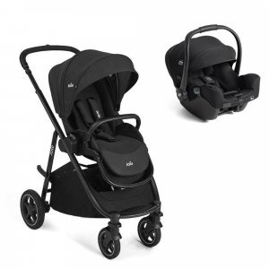 Poussette duo versatrax raven + siège auto i-starter eclipse Joie