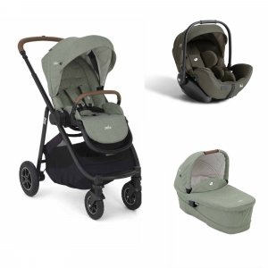 Poussette trio versatrax laurel + siège auto i-level pro evergreen + nacelle ramble xl laurel vert Joie