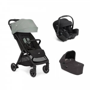 Poussette trio pact pro abyss + siège auto i-starter eclipse + nacelle ramble shale Joie