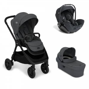 Poussette trio finiti + siège auto i-level pro + nacelle ramble xl ebony gris Joie