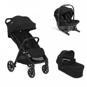 Poussette trio parcel lx signature + siège auto sprint + nacelle ramble xl eclipse noir Joie