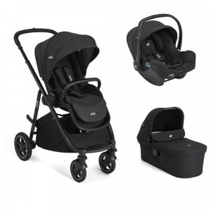 Poussette trio versatrax + siège auto i-snug 2 + nacelle ramble xl raven Joie