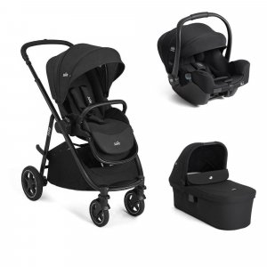 Poussette trio versatrax + siège auto i-starter eclipse + nacelle ramble xl raven Joie