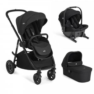 Poussette trio versatrax + siège auto sprint eclipse + nacelle ramble xl raven Joie