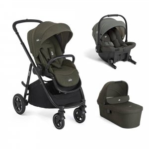 Poussette trio versatrax + siège auto sprint evergreen + nacelle ramble xl fern Joie