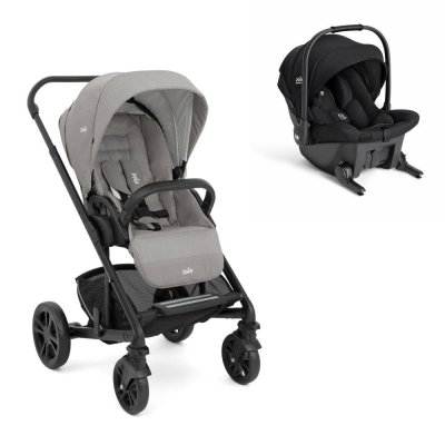 Poussette duo chrome pebble gris + siège auto sprint eclipse noir