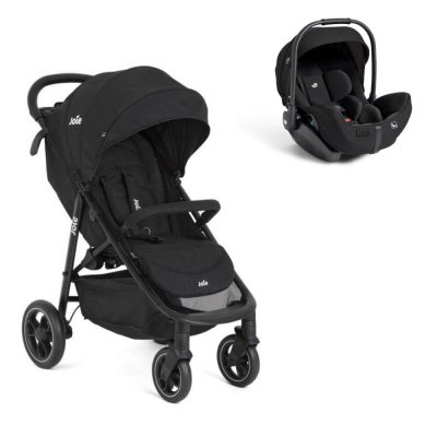Poussette duo litetrax shale + siège auto i-level pro eclipse noir