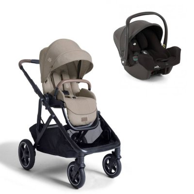 Poussette duo versiti sandstone beige + siège auto i-snug 2 shale noir