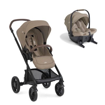 Poussette duo chrome 2 cashew + siège auto sprint sandstone