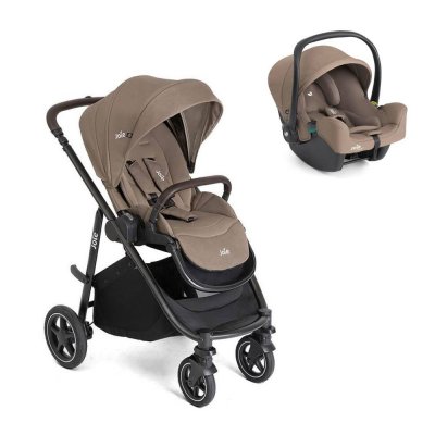 Poussette duo versatrax + siège auto i-snug 2 cashew