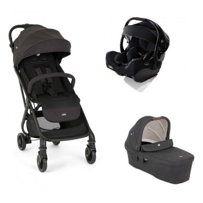 Poussette trio tourist shale + siège auto i-jemini eclipse + nacelle ramble signature xl shale noir