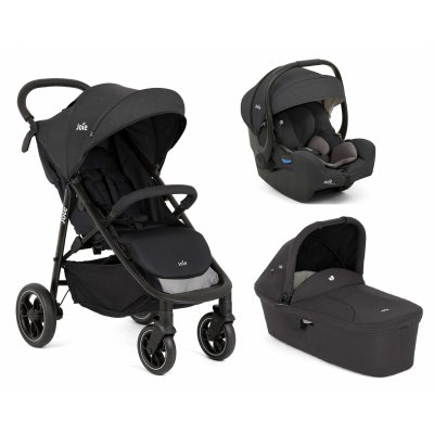 JOIE Poussette trio litetrax s shale + siège auto i-gemm 3 shale + nacelle ramble shale