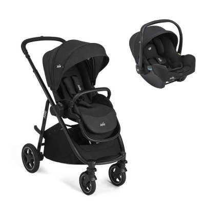 Poussette duo versatrax + siège auto i-snug 2 raven
