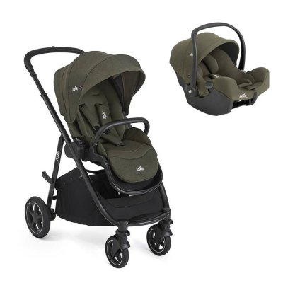 Poussette duo versatrax + siège auto i-snug 2 fern