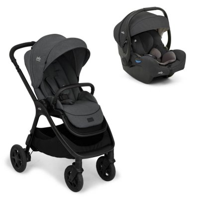 Poussette duo finiti signature ebony gris + siège auto i-gemm 3 shale noir